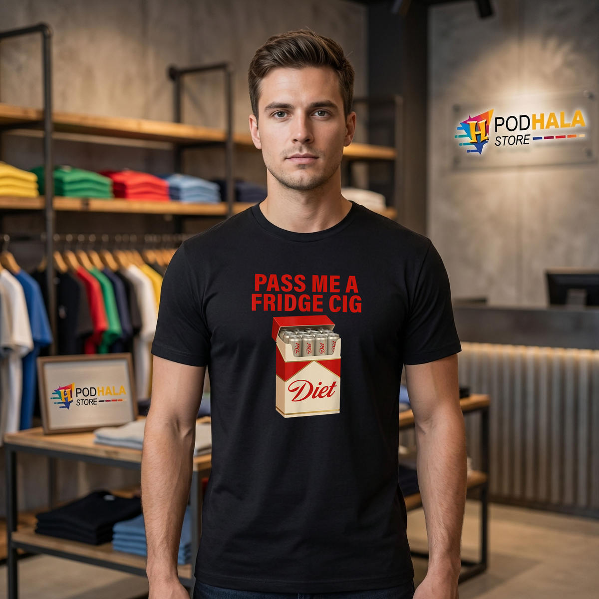 Pass Me A Fridge Cig Funny Shirt 2026 Men Women Humor Graphic Fan Apparel Gear