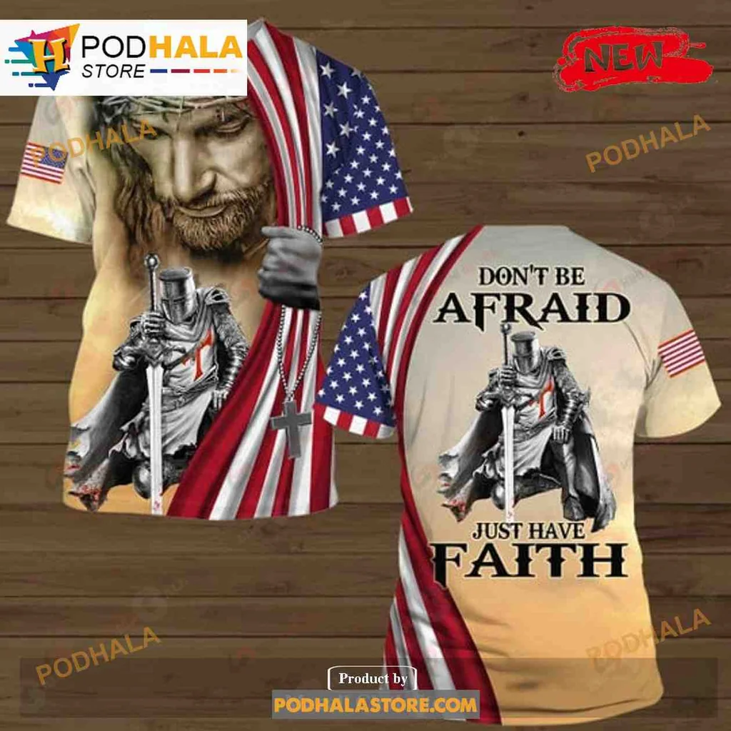 Patriotic Bearded Man All Over Print Hoodie Featuring Just Have Faith Design Patriotic Bearded Man All Over Print Hoodie Featuring Just Have Faith Design
