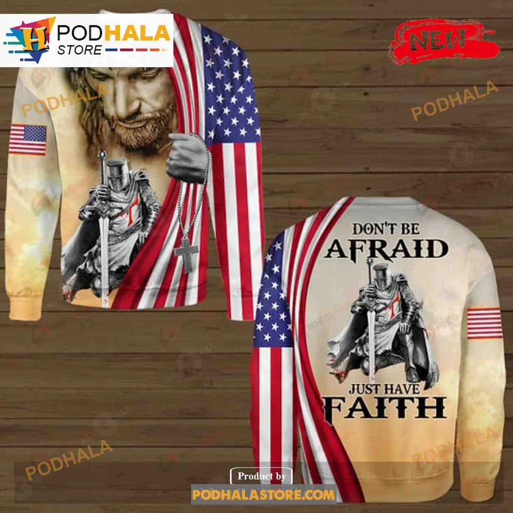 Patriotic Bearded Man AOP Hoodie Featuring Just Have Faith Design Patriotic Bearded Man AOP Hoodie Featuring Just Have Faith Design