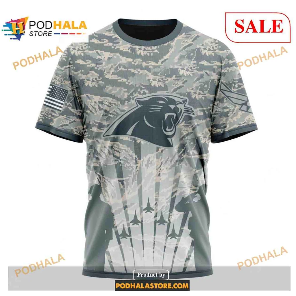 Patriotic Carolina Panthers Military AOP Hoodie, Honor Us Air Force Veterans Patriotic Carolina Panthers Military AOP Hoodie, Honor Us Air Force Veterans