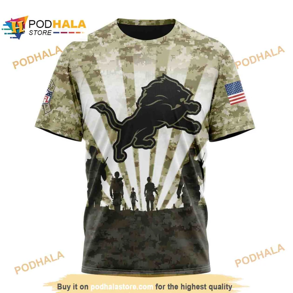 Patriotic Detroit Lions AOP Hoodie With Camouflage Design Honoring Veterans Patriotic Detroit Lions AOP Hoodie With Camouflage Design Honoring Veterans
