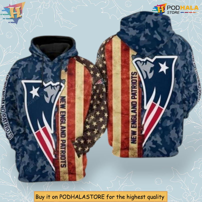 Patriotic Fan Apparel New England Patriots Hoodies Flag 3D Zip Up Custom Gear Patriotic Fan Apparel New England Patriots Hoodies Flag 3D Zip Up Custom Gear