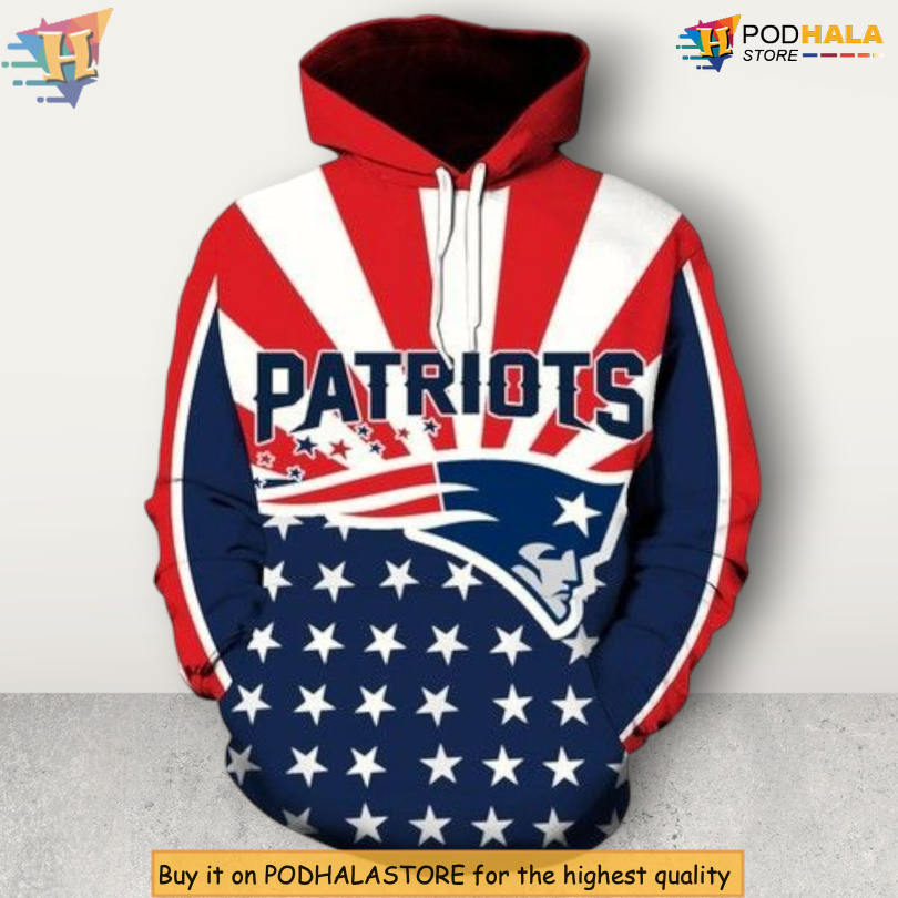 Patriotic Flag Concept New England Patriots 3D Hoodie Custom Zip Up Apparel Patriotic Flag Concept New England Patriots 3D Hoodie Custom Zip Up Apparel