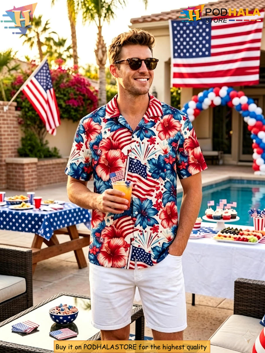 Patriotic Gifts America 250th Tropical Shirt 2026 Independence Fan Apparel Patriotic Gifts America 250th Tropical Shirt 2026 Independence Fan Apparel