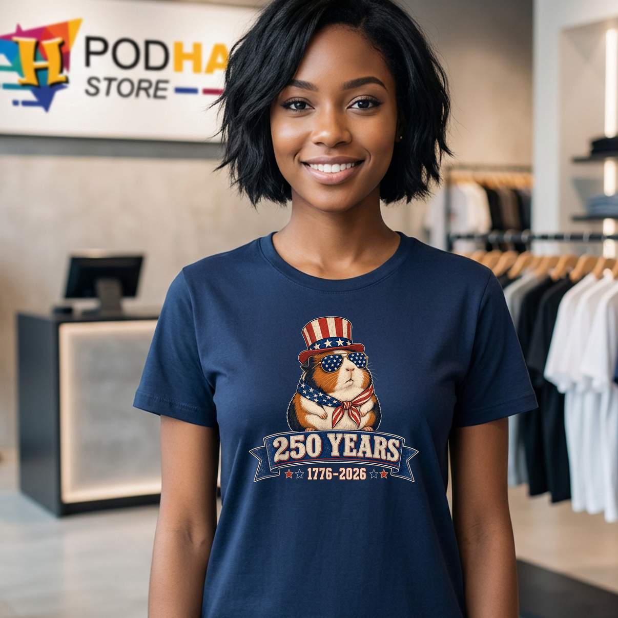 Patriotic Guinea Pig 250 Years Tshirt Fourth Of July 2026 Apparel Patriotic Guinea Pig 250 Years Tshirt Fourth Of July 2026 Apparel