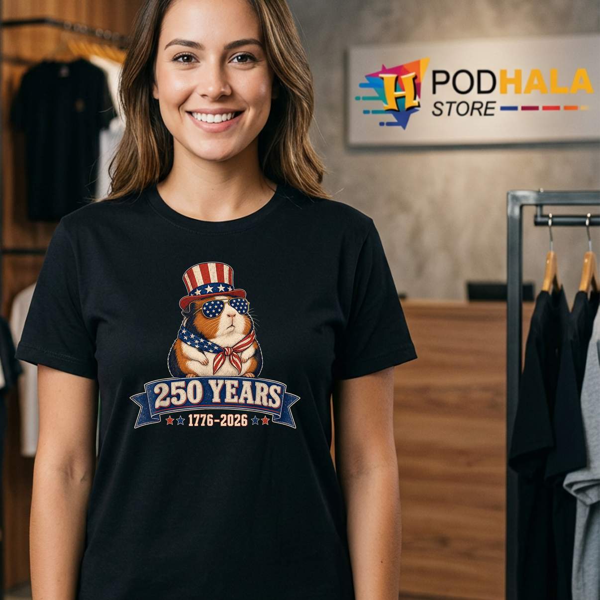 Patriotic Guinea Pig 250 Years Tee Fourth Of July 2026 Apparel Patriotic Guinea Pig 250 Years Tee Fourth Of July 2026 Apparel
