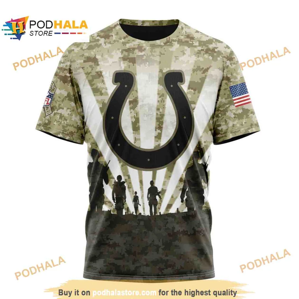 Patriotic Indianapolis Colts Veterans AOP Hoodie With Camouflage Design Patriotic Indianapolis Colts Veterans AOP Hoodie With Camouflage Design