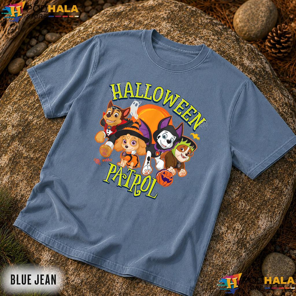 Paw Patrol Spooky Halloween Comfort Colors T-Shirt Funny Dog Costume