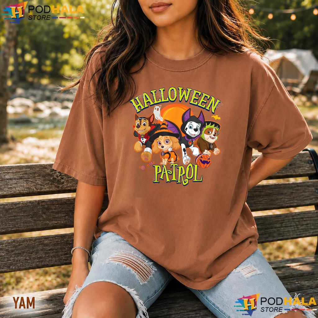Paw Patrol Spooky Halloween Comfort Colors Tee Funny Dog Costume Paw Patrol Spooky Halloween Comfort Colors Tee Funny Dog Costume
