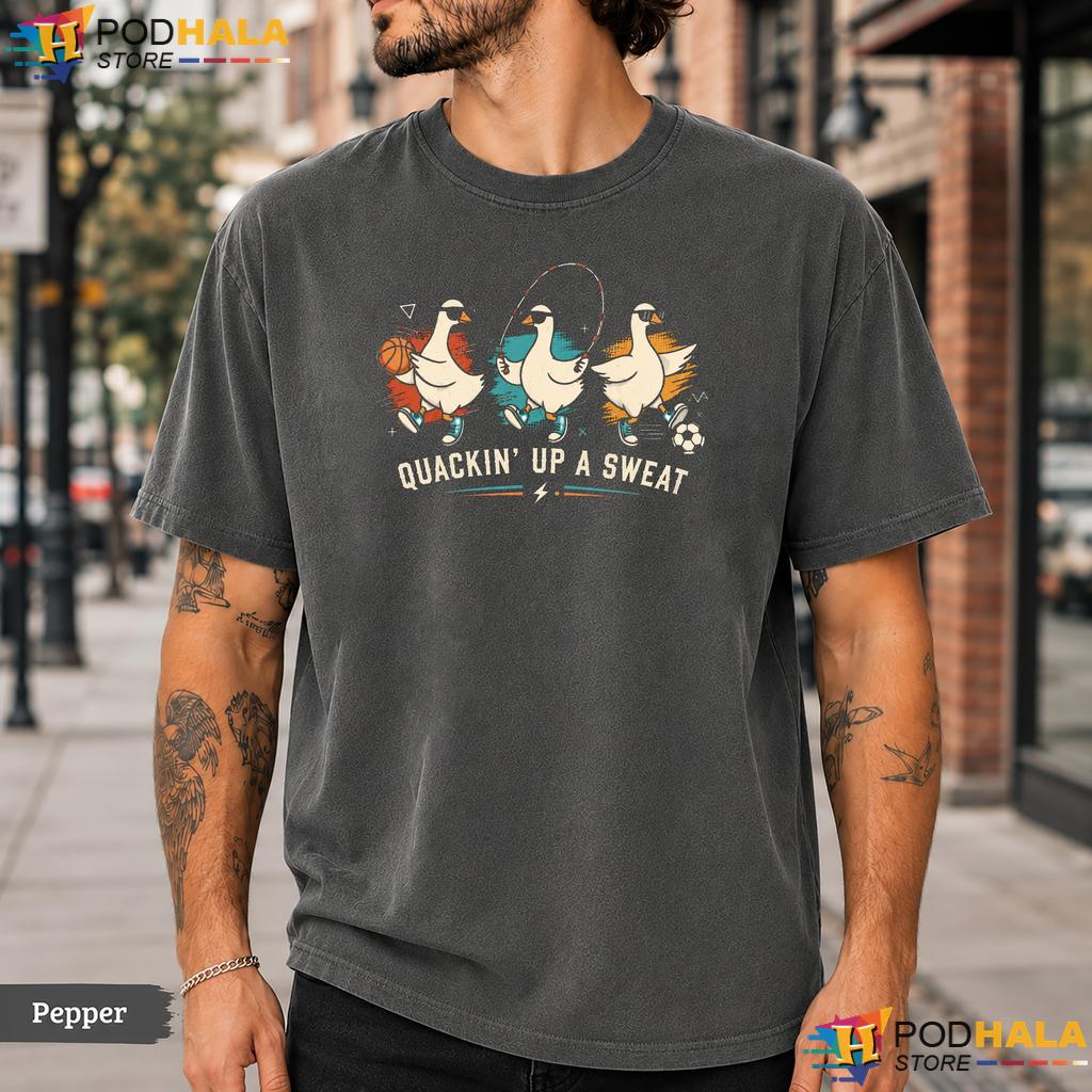 PE Teacher Goose Comfort Colors T-Shirt Funny Gym Back To School Educator Top