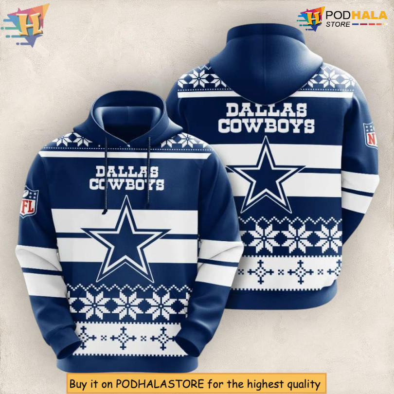 Performance Fit Dallas Cowboys Hoodie With Zipper Custom Sport All Over Print 3D