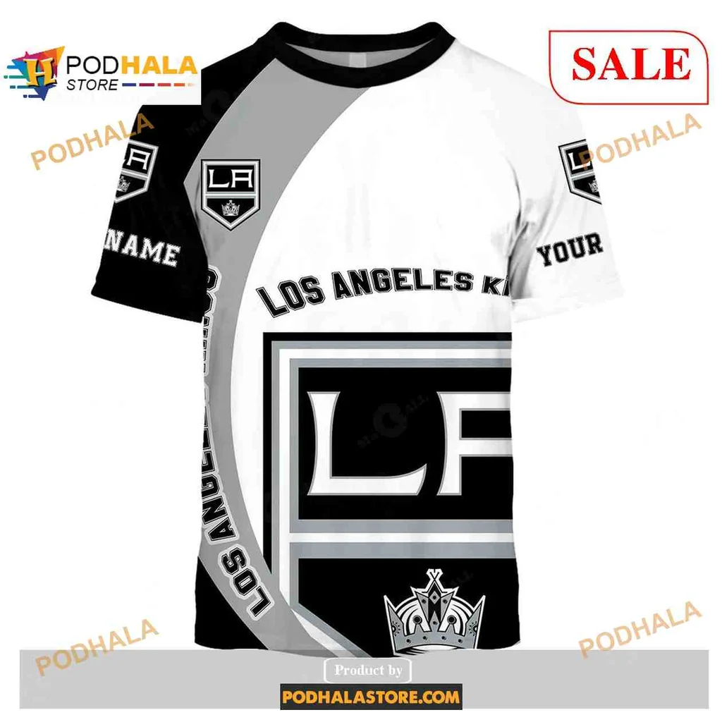Personalized Los Angeles Kings All Over Print Hoodie, Bold Team Logo And Custom Name Personalized Los Angeles Kings All Over Print Hoodie, Bold Team Logo And Custom Name