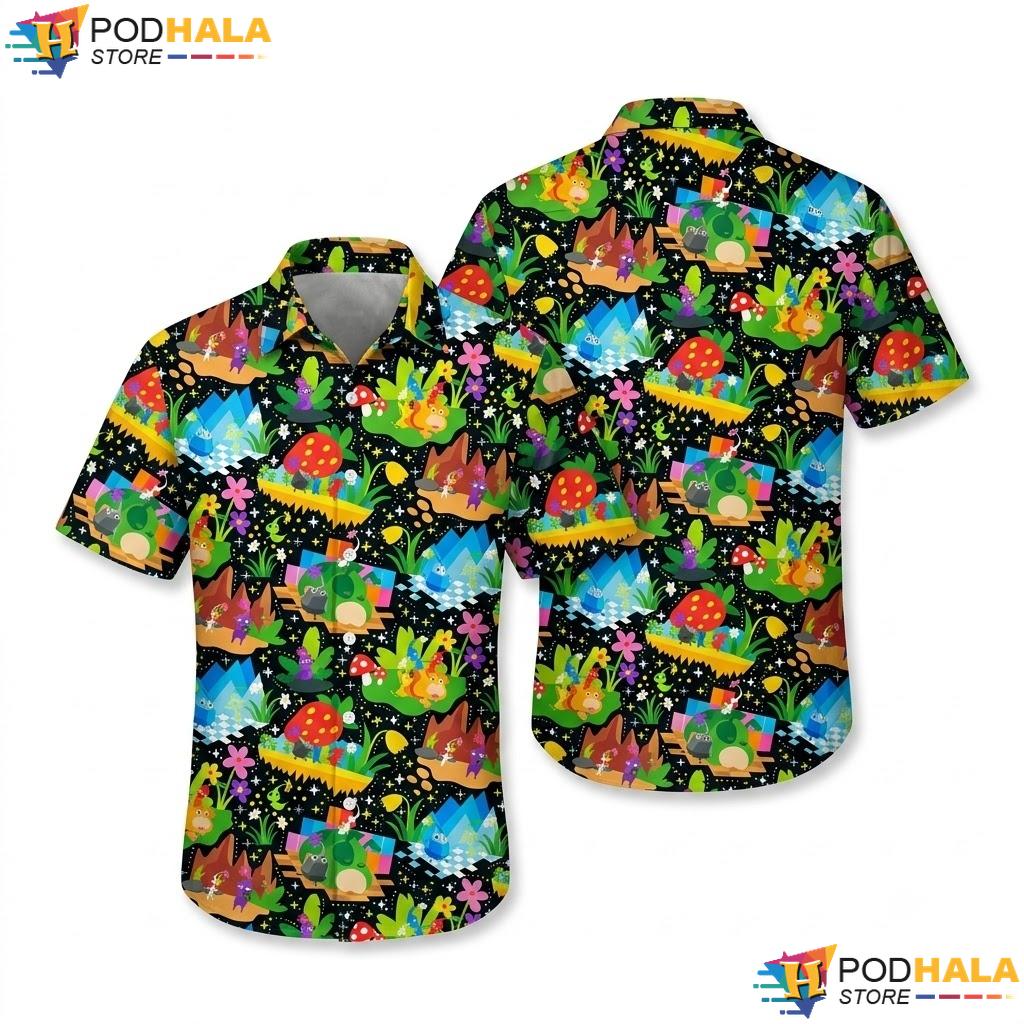 Pikmin Forest Adventure Hawaiian Shirt Tropical Summer Beach Outfit Top