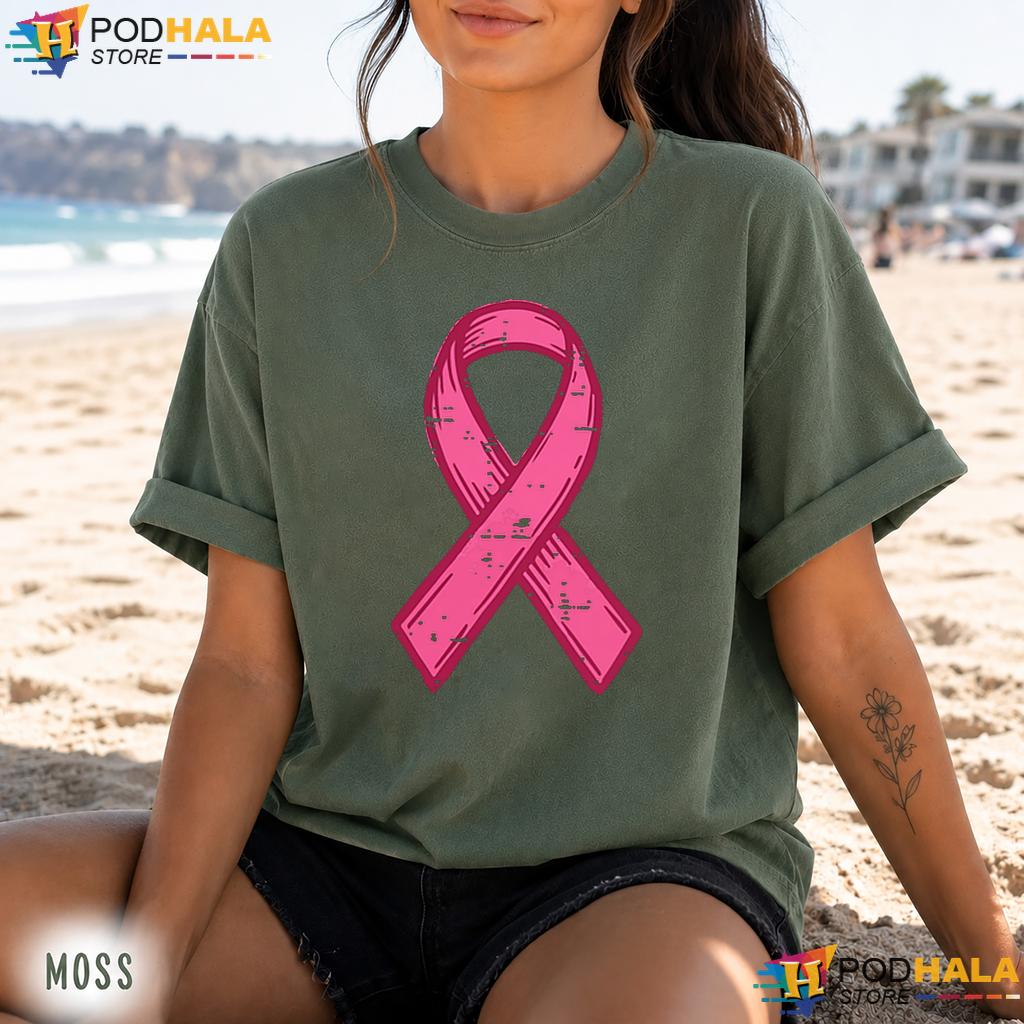Pink Ribbon Pocket Awareness Comfort Colors Tee Mens Womens Kids Pink Ribbon Pocket Awareness Comfort Colors Tee Mens Womens Kids