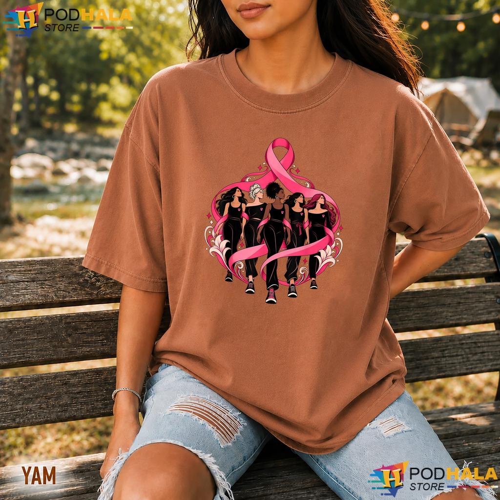 Pink Ribbon Support Squad Comfort Colors Shirt Breast Cancer Women Pink Ribbon Support Squad Comfort Colors Shirt Breast Cancer Women