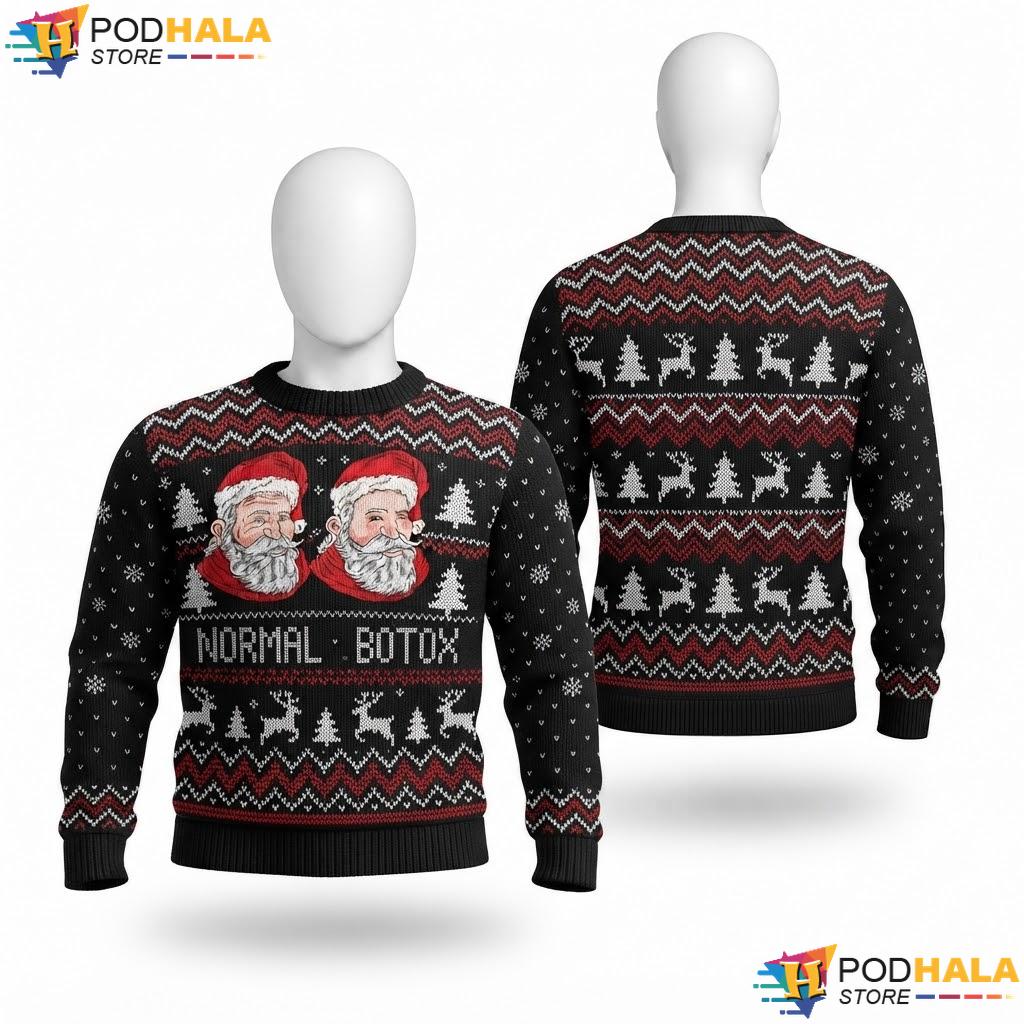 Plastic Surgeon Botox Humor Christmas Sweater Santa Womens Holiday