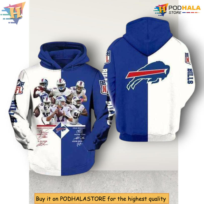 Player Signed Fan Edition Buffalo Bills All Over Print Hoodie 3D Apparel
