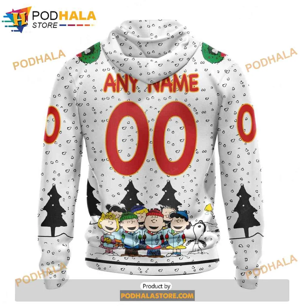 Playful Calgary Flames Snoopy 3d Hoodie With Cartoon Design - Product View 6 Playful Calgary Flames Snoopy 3d Hoodie With Cartoon Design - Product View 6