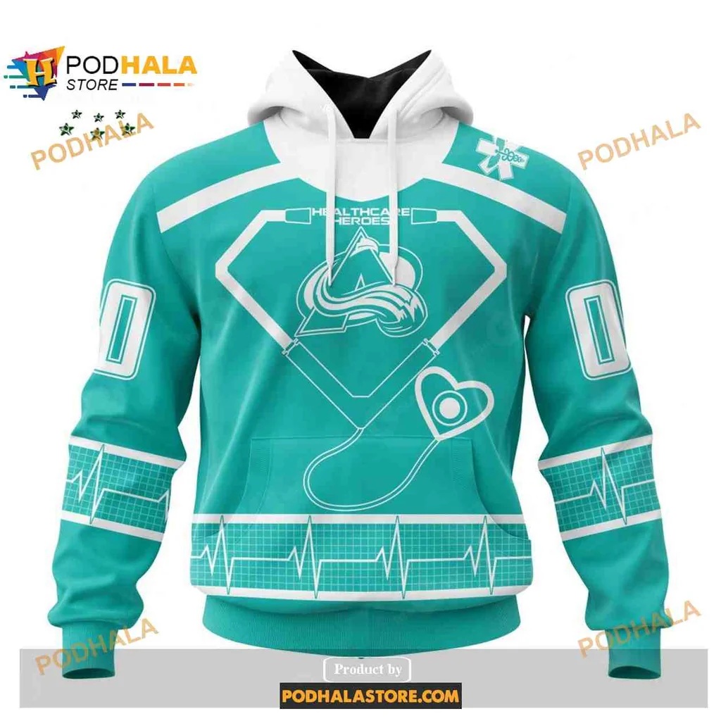 Playful Colorado Avalanche Superhero 3d Hoodie With Heartbeat Design
