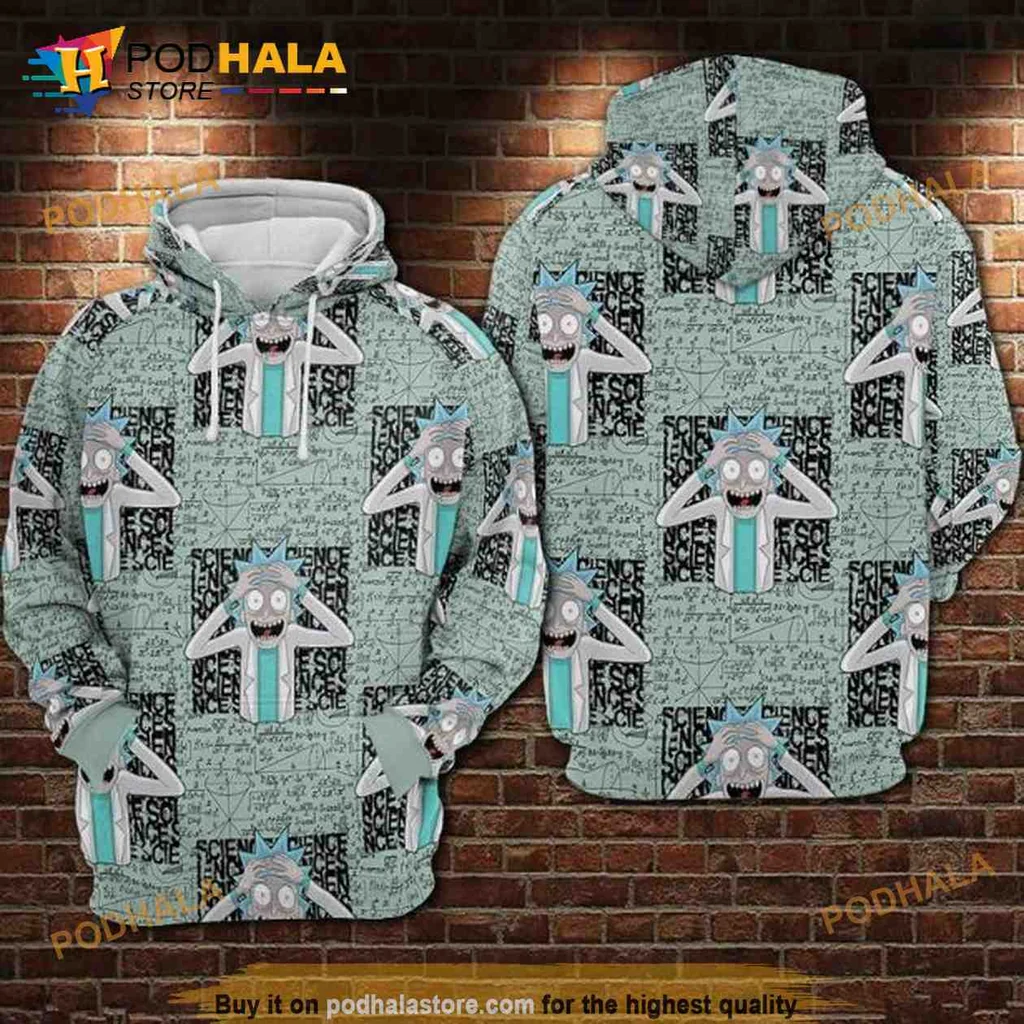 Playful Geometric Alien 3d Hoodie Featuring Whimsical Design And Bright Colors