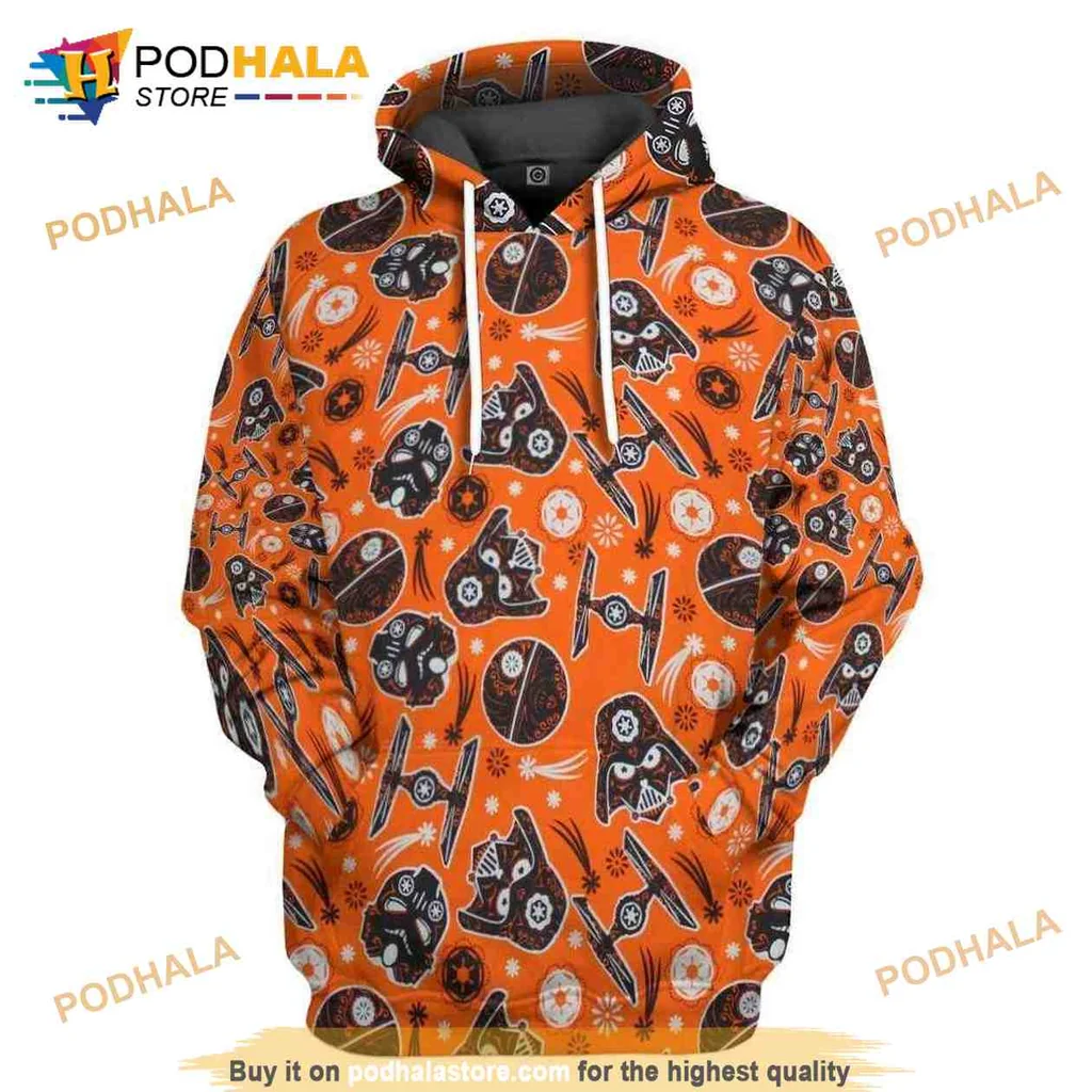 Playful Halloween Star Wars 3d Hoodie With Fun Cartoon Graphics