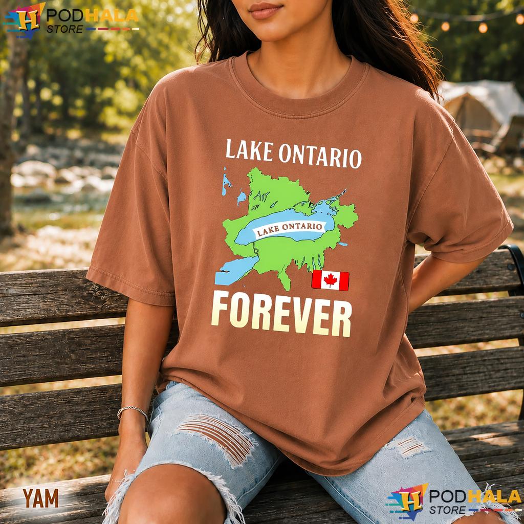 Playful Map Lake Ontario Comfort Colors Tee Forever Outdoor Graphic Playful Map Lake Ontario Comfort Colors Tee Forever Outdoor Graphic