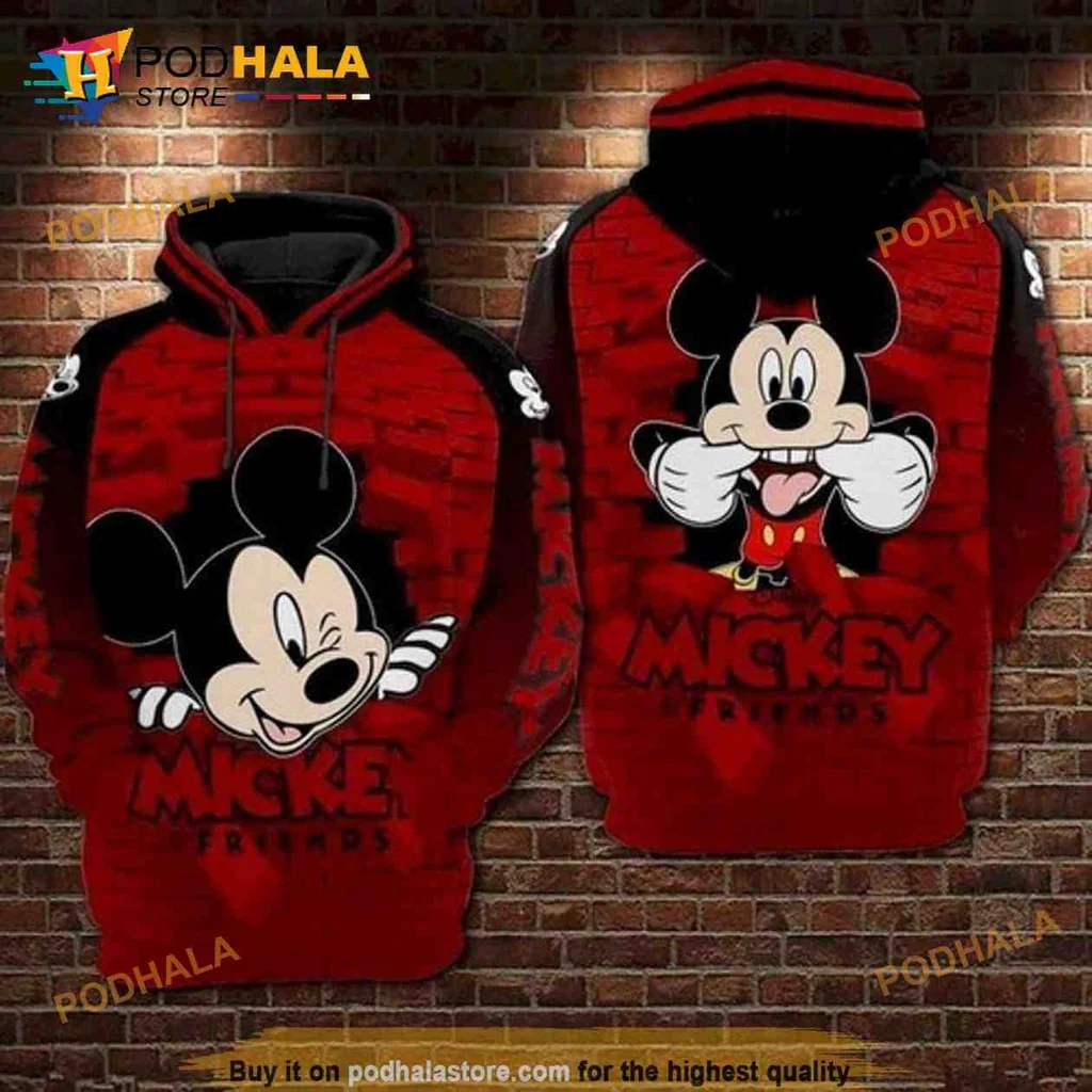 Playful Mickey Mouse Streetwear 3d Hoodie With Vibrant Colors And Fun Design