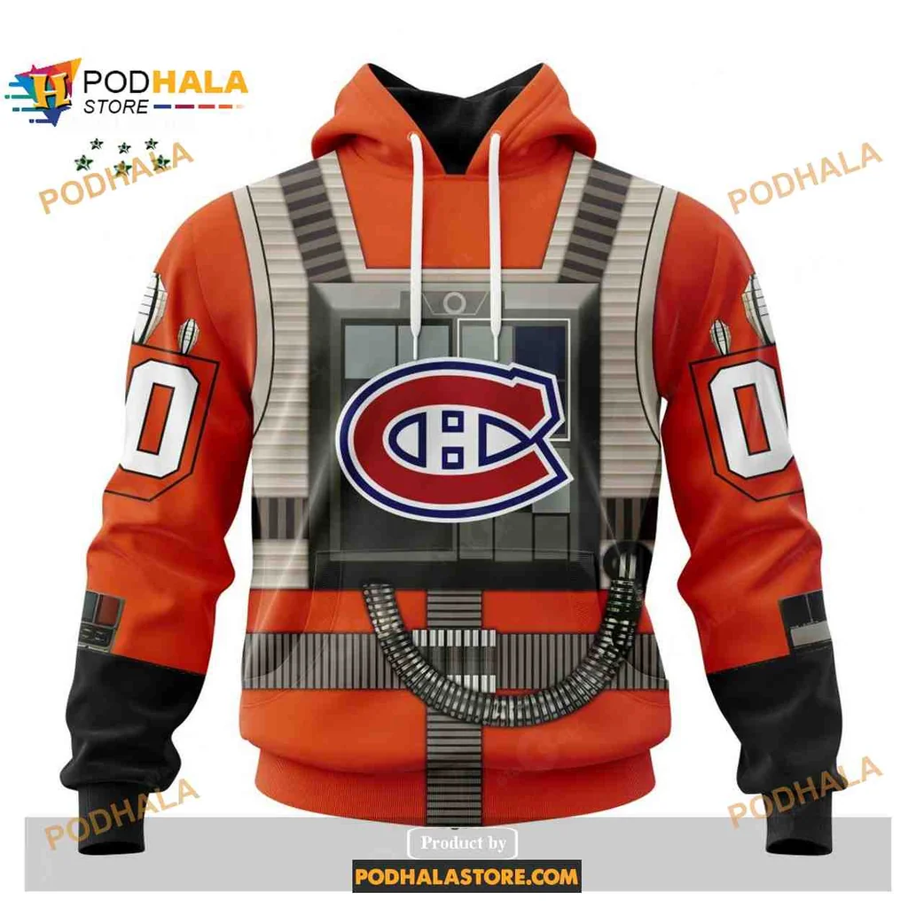 Playful Montreal Canadiens Rebel Pilot Hoodie 3d Design