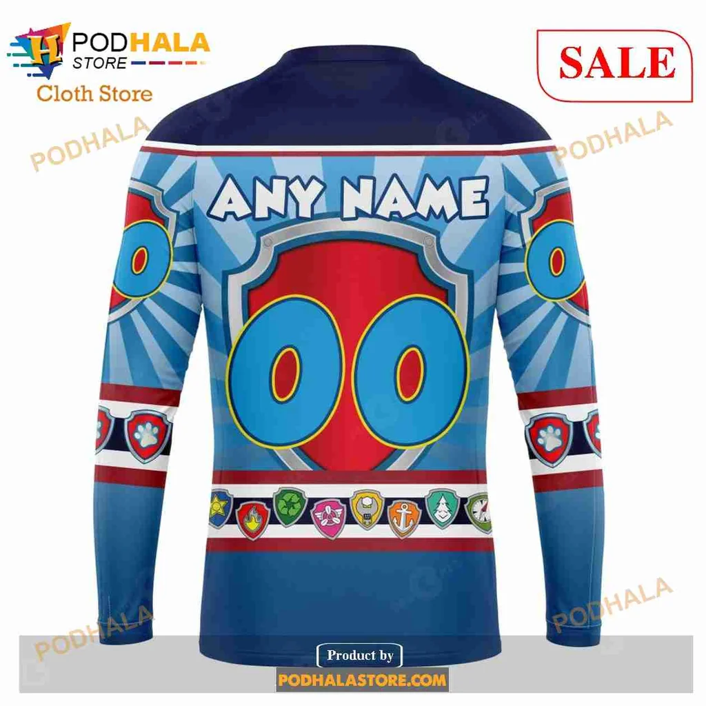 Playful Nashville Predators Paw Patrol 3d Hoodie With Colorful Puppy Design - Product View 5 Playful Nashville Predators Paw Patrol 3d Hoodie With Colorful Puppy Design - Product View 5