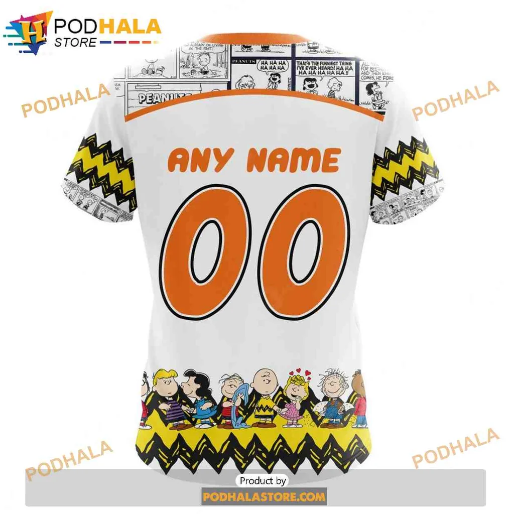 Playful New York Islanders Peanuts 3D Print Hoodie Featuring Snoopy And Friends Playful New York Islanders Peanuts 3D Print Hoodie Featuring Snoopy And Friends