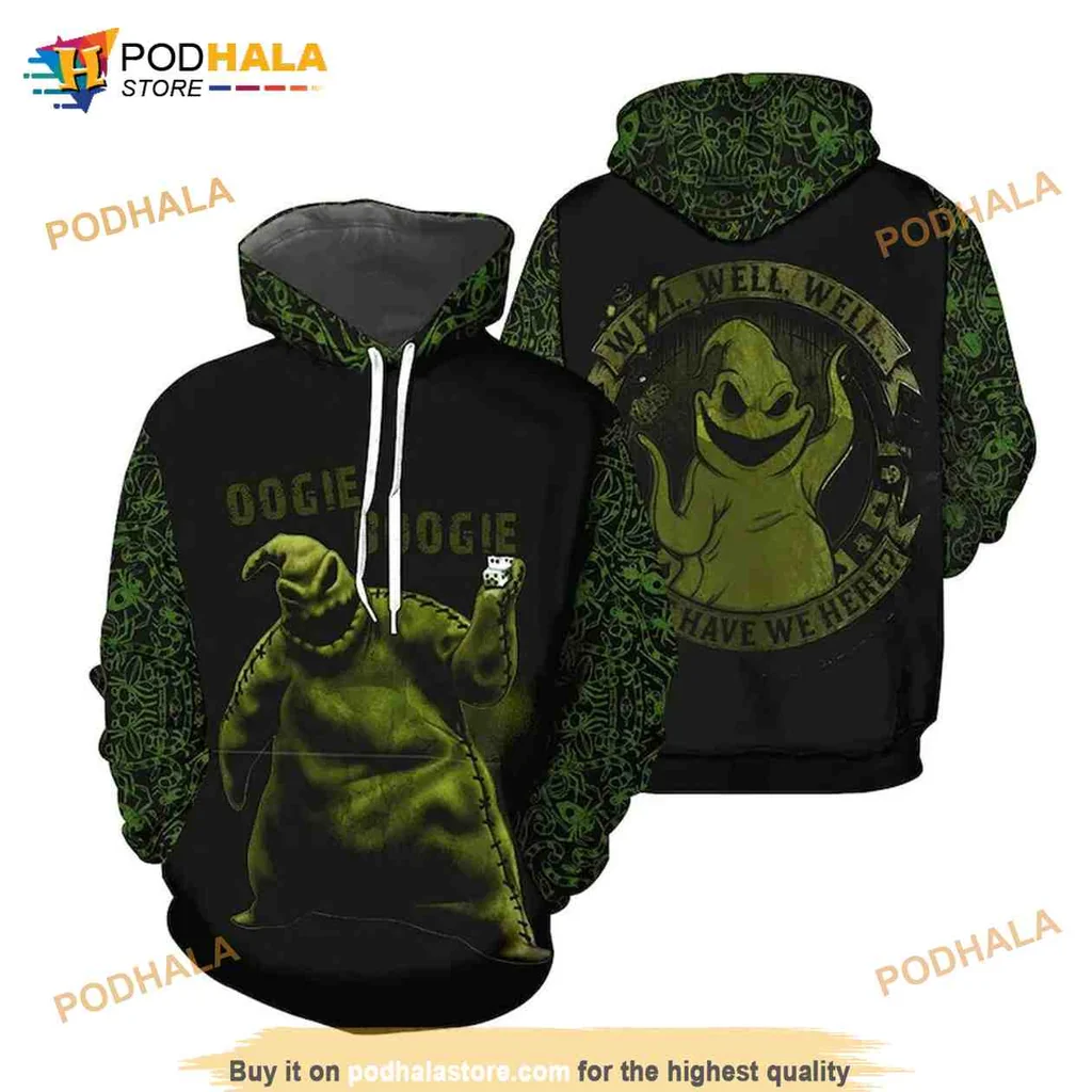 Playful Oogie Boogie 3d Hoodie With Halloween Whimsical Graphic Design
