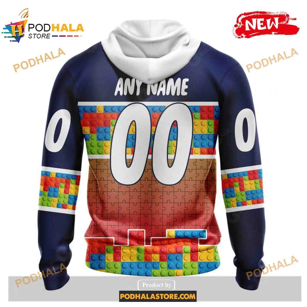 Playful Ottawa Senators All Over Print Hoodie With Colorful Puzzle Gradient Design Playful Ottawa Senators All Over Print Hoodie With Colorful Puzzle Gradient Design