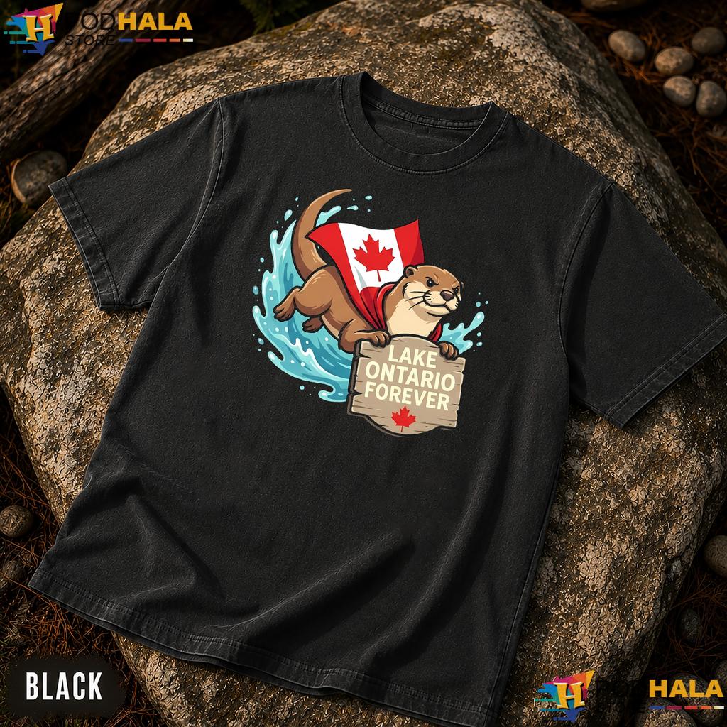 Playful Otter Lake Ontario Comfort Colors Shirt Forever Canadian Flag Playful Otter Lake Ontario Comfort Colors Shirt Forever Canadian Flag