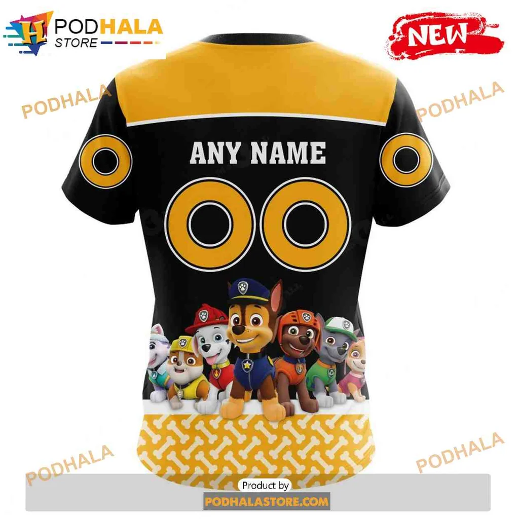 Playful Pittsburgh Penguins Paw Patrol 3D Print Hoodie With Dynamic Characters Playful Pittsburgh Penguins Paw Patrol 3D Print Hoodie With Dynamic Characters