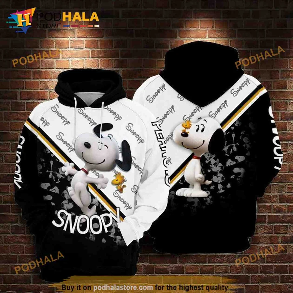 Playful Snoopy 3d Hoodie Sweatshirt With Whimsical Design And Colors