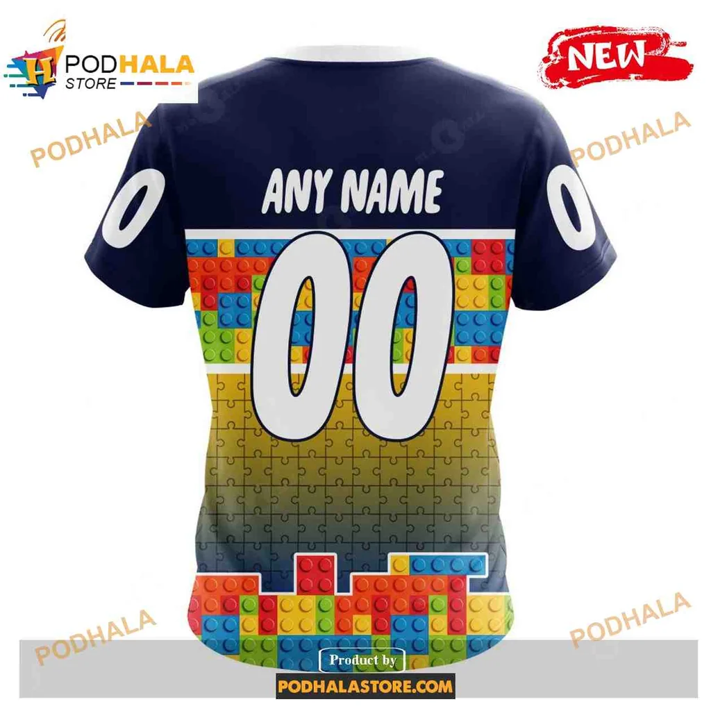 Playful St Louis Blues 3D Print Hoodie With Colorful Puzzle Gradient Design Playful St Louis Blues 3D Print Hoodie With Colorful Puzzle Gradient Design