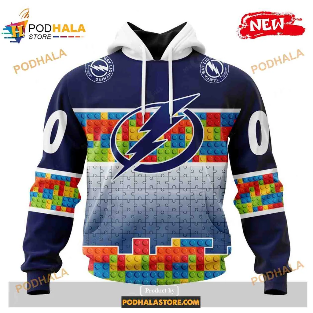 Playful Tampa Bay Lightning 3d Hoodie With Vibrant Lightning Bolt Design