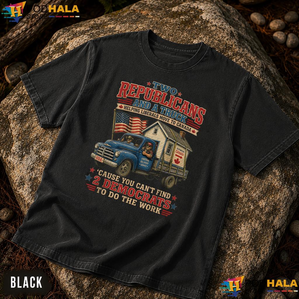 Political Humor Truck Comfort Colors Shirt Two Republicans Graphic Top Political Humor Truck Comfort Colors Shirt Two Republicans Graphic Top