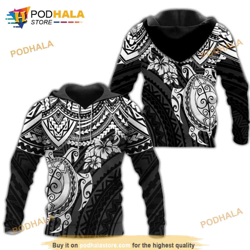 Polynesian Culture 3d Hoodie With Intricate Tribal Patterns