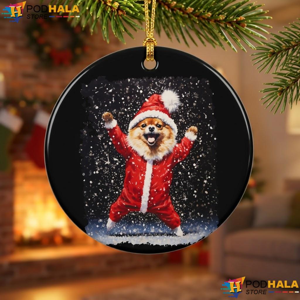 Pomeranian Dog Xmas Ornament Funny Pet Lover Holiday Decor Gift