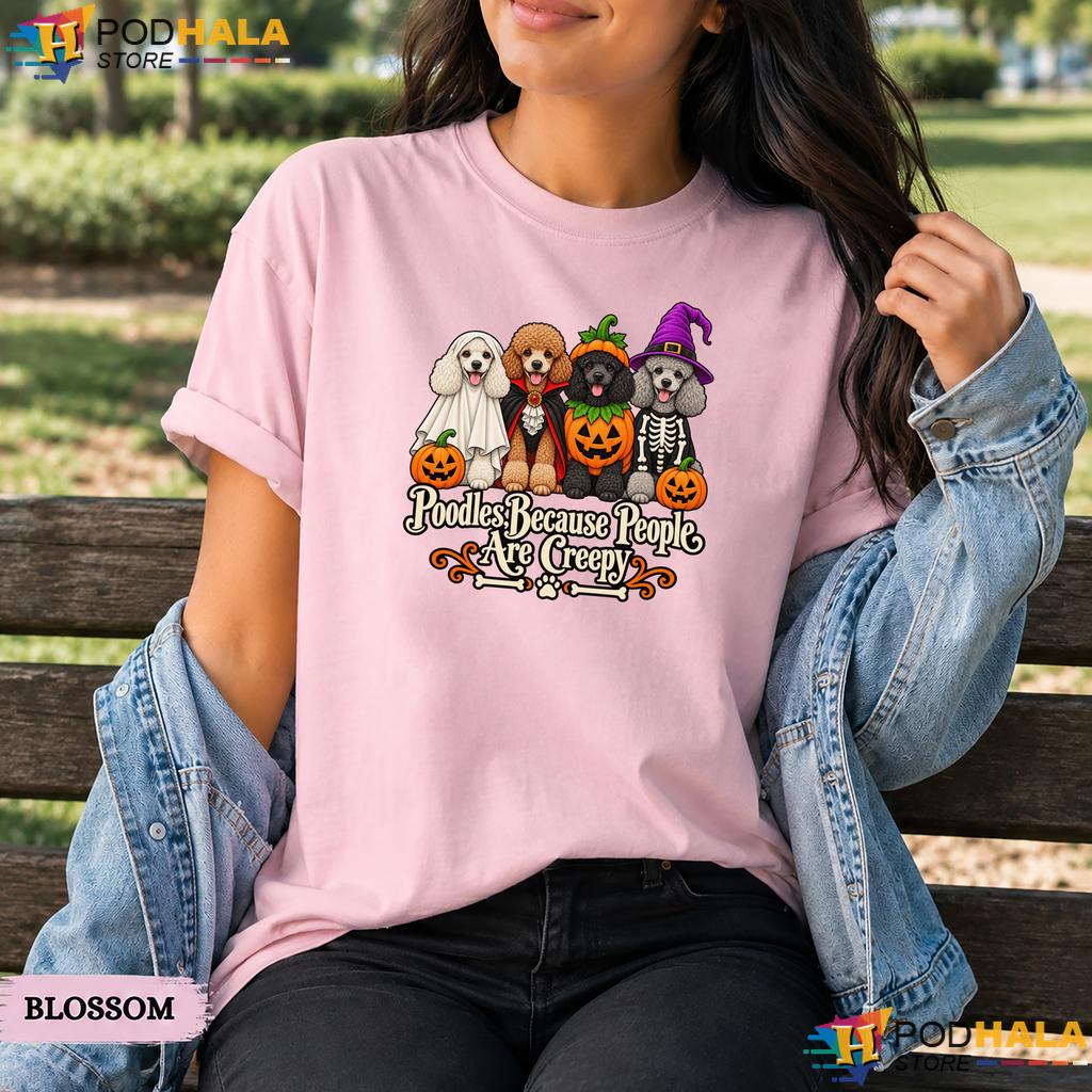Poodle People Creepy Costume Comfort Colors T-Shirt Halloween Dog Top