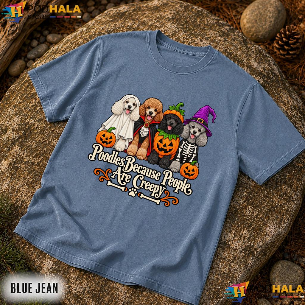 Poodle People Creepy Costume Comfort Colors Shirt Halloween Dog Top Poodle People Creepy Costume Comfort Colors Shirt Halloween Dog Top