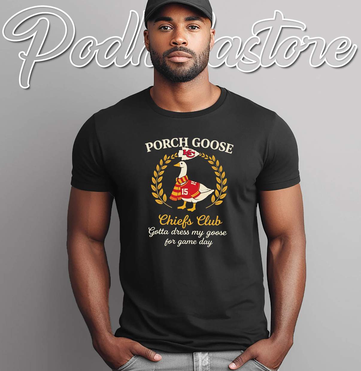 Porch Goose Kansas City Chiefs Shirt Dress For Game Day Football Fan Graphic