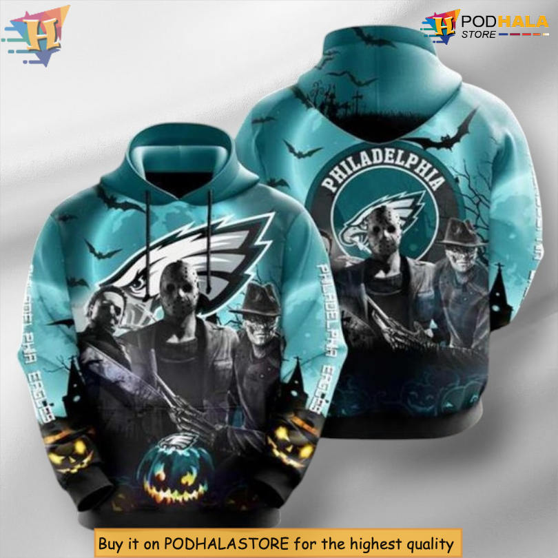Premium Fanwear Philadelphia Eagles Hoodie 3D Team Apparel