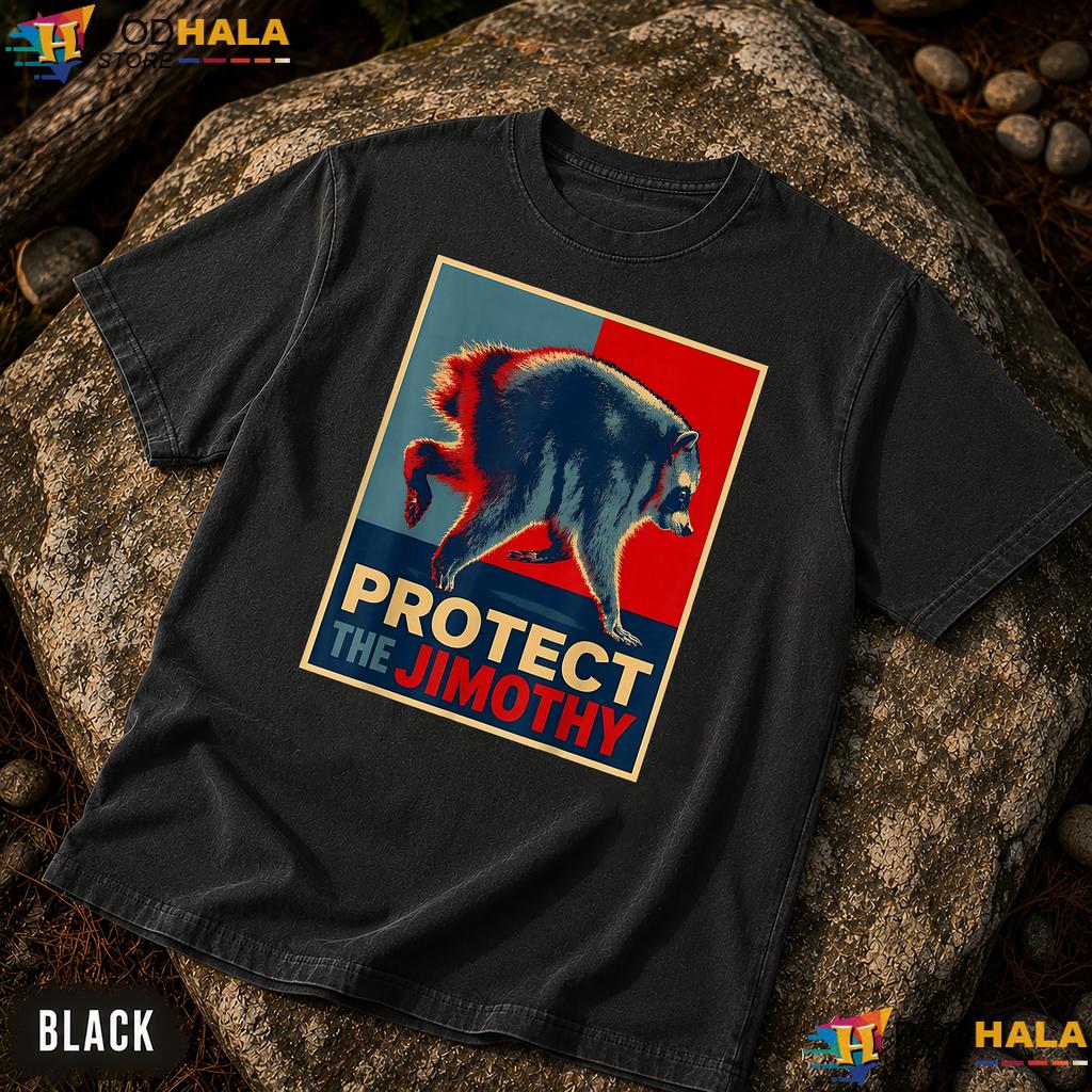 Protect The Jimothy Comfort Colors T-Shirt Retro Raccoon Meme Apparel