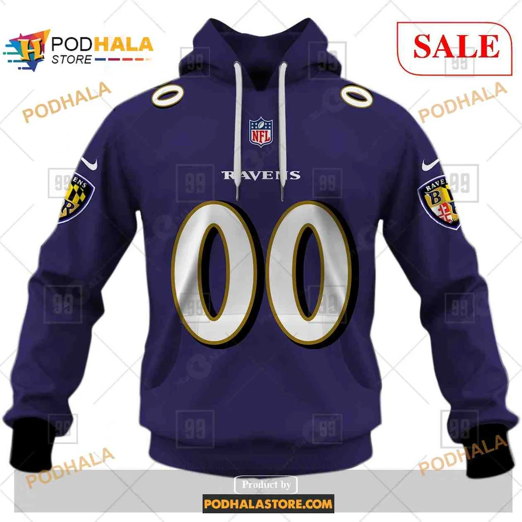 Proud Baltimore Ravens 3d Hoodie Featuring Bold Team Colors And Custom Number