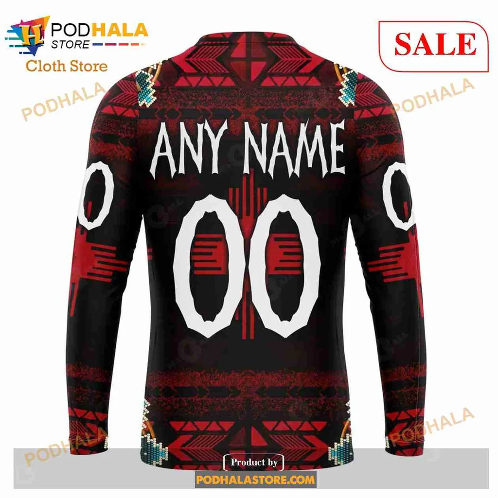 Proud Chicago Blackhawks Native American 3d Hoodie With Vibrant Headdress Design - Product View 5 Proud Chicago Blackhawks Native American 3d Hoodie With Vibrant Headdress Design - Product View 5