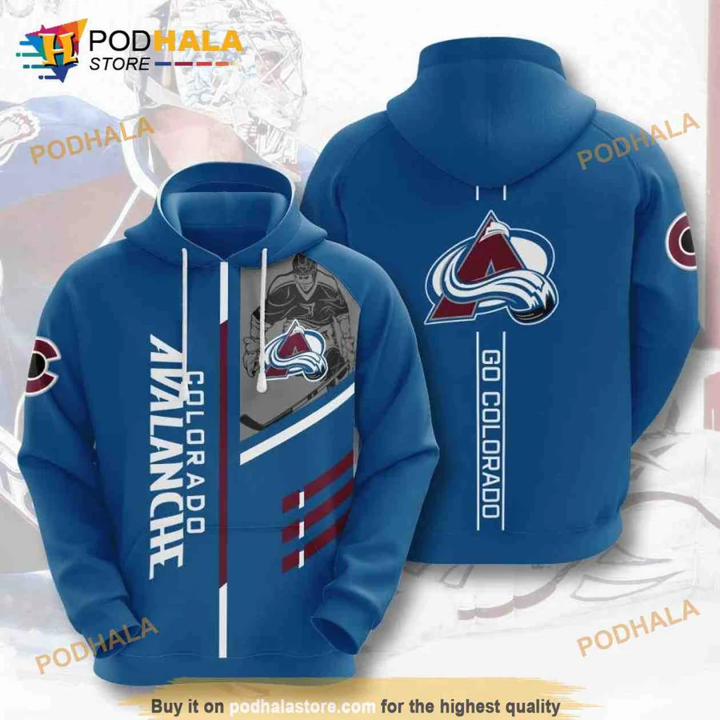 Proud Colorado Avalanche 3d Hoodie With Team Logo And Colors