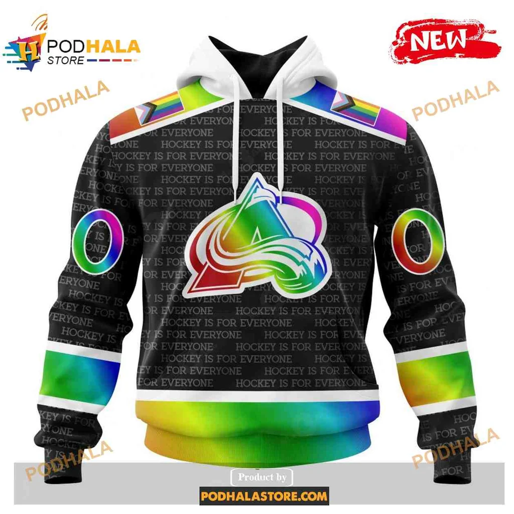 Proud Colorado Avalanche Rainbow Hoodie With Gradient Design