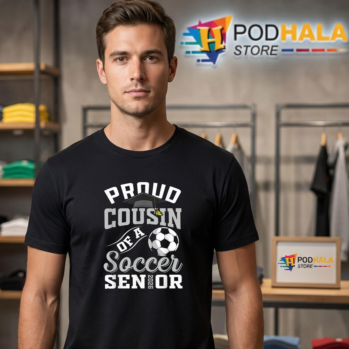 Proud Cousin Soccer Senior Class Tshirt 2026 Graduation Family Fan Apparel Proud Cousin Soccer Senior Class Tshirt 2026 Graduation Family Fan Apparel